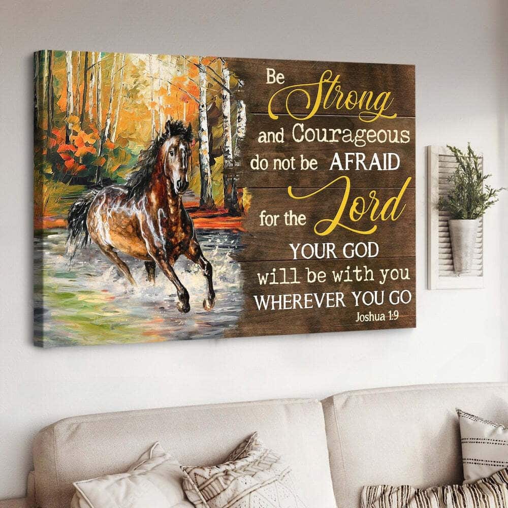 Horse Your God Will Be With You Wherever You Go Canvas Wall Art Horse Your God Will Be With You Wherever You Go Canvas Wall Art