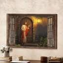 Christian Jesus Knocks On The Door Canvas Wall Art Christian Jesus Knocks On The Door Canvas Wall Art