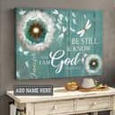 Personalized Christian Canvas Wall Art Be Still And Know That I Am God Custom Name Personalized Christian Canvas Wall Art Be Still And Know That I Am God Custom Name