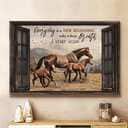 Christian Horses Everyday Is A New Beginning Canvas Wall Art