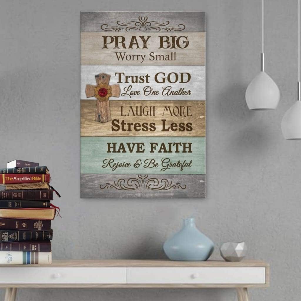 Christian Canvas Wall Art Trust God Love One Another Christian Canvas Wall Art Trust God Love One Another