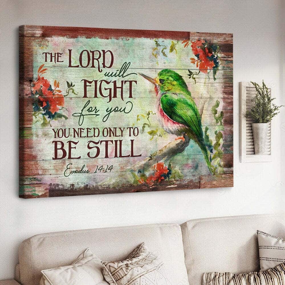 Christian Canvas Wall Art The Lord Will Fight For You You Need Only To Be Still Christian Canvas Wall Art The Lord Will Fight For You You Need Only To Be Still