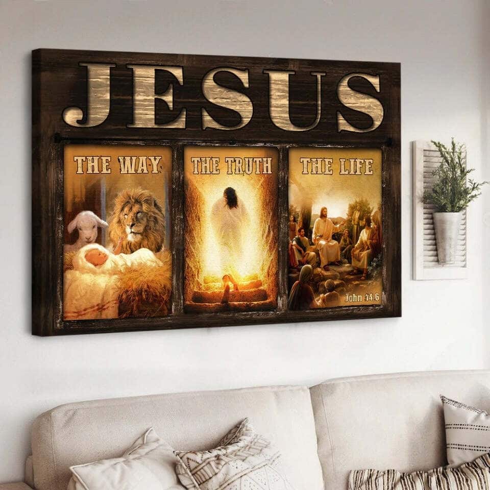 Christian Canvas Wall Art The Life Of Jesus The Way The Truth Christian Canvas Wall Art The Life Of Jesus The Way The Truth