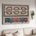 Christian God Says You Are Canvas Wall Art Chosen Christian God Says You Are Canvas Wall Art Chosen