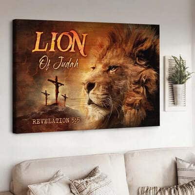 Christian Canvas Wall Art Lion Of Judah