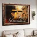 Christian Canvas Wall Art Lion Of Judah God Is With Me Jesus Is Near
