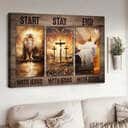 Christian Canvas Wall Art Start Stay End With Jesus Christian Canvas Wall Art Start Stay End With Jesus