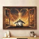 Cross Light On The Sky Jesus Canvas Wall Art