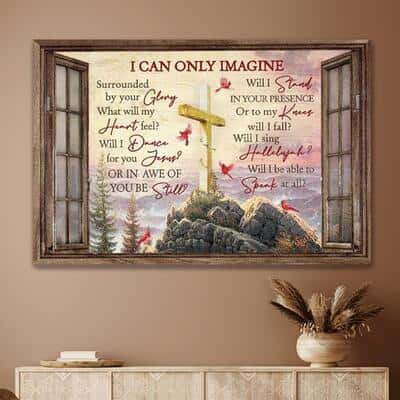 Cardinal Christian I Can Only Imagine Canvas Wall Art