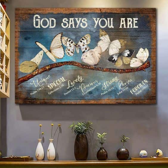 Christian God Says You Are Canvas Wall Art Unique Special Christian God Says You Are Canvas Wall Art Unique Special