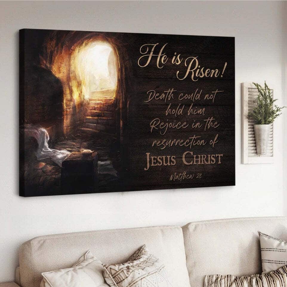 Jesus Christ He Is Risen Canvas Wall Art Jesus Christ He Is Risen Canvas Wall Art