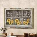 Sunflowers Accept What Is Let Go Of What Was Canvas Wall Art
