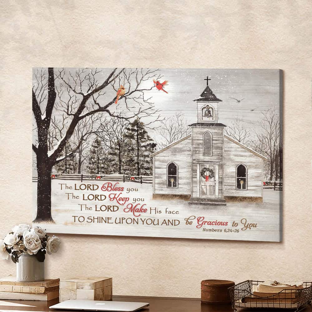 Church Cardinal The Lord Bless You Canvas Wall Art Church Cardinal The Lord Bless You Canvas Wall Art