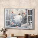 Cardinal Walking With Jesus Into The Winter Forest Canvas Wall Art Cardinal Walking With Jesus Into The Winter Forest Canvas Wall Art