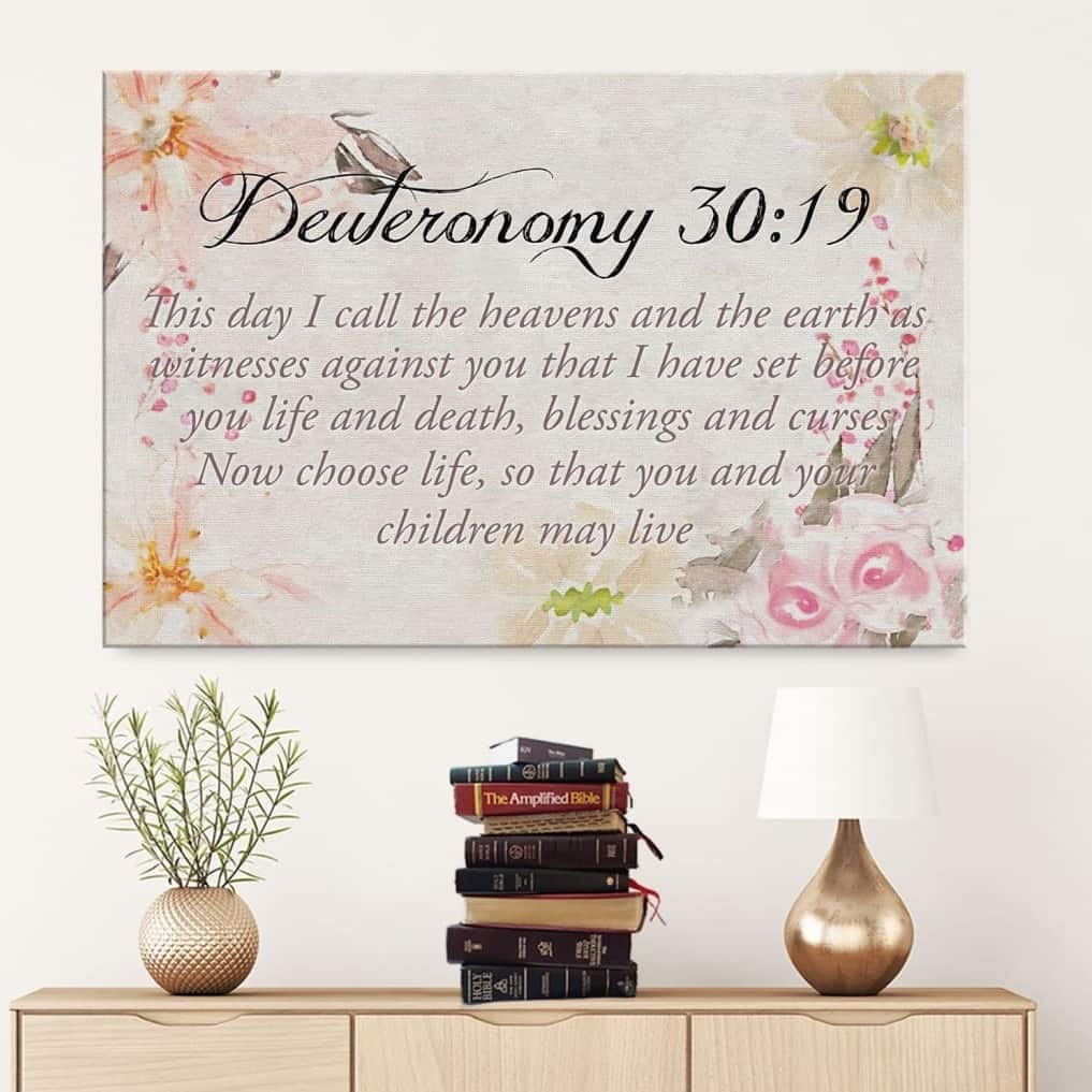 This Day I Call The Heavens And The Earth Deuteronomy 30:19 Canvas Wall Art This Day I Call The Heavens And The Earth Deuteronomy 30:19 Canvas Wall Art