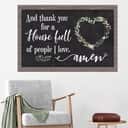 Christian Canvas Wall Art Thank You For A House Full Of People I Love Christian Canvas Wall Art Thank You For A House Full Of People I Love