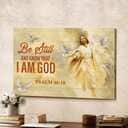 Christian Jesus Psalm 46:10 Be Still And Know That I Am God Canvas Wall Art Christian Jesus Psalm 46:10 Be Still And Know That I Am God Canvas Wall Art