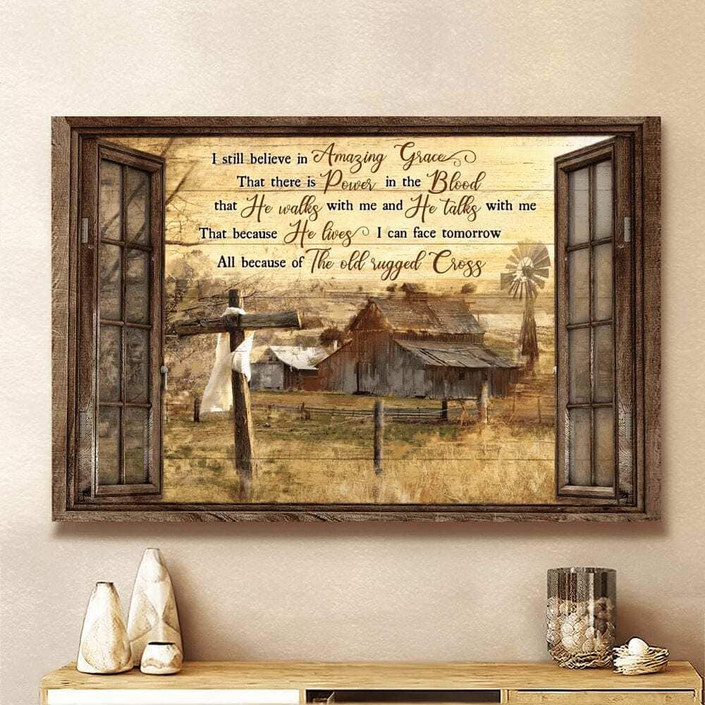 Christian Canvas Wall Art Life On Farm I Still Believe In Amazing Grace Christian Canvas Wall Art Life On Farm I Still Believe In Amazing Grace
