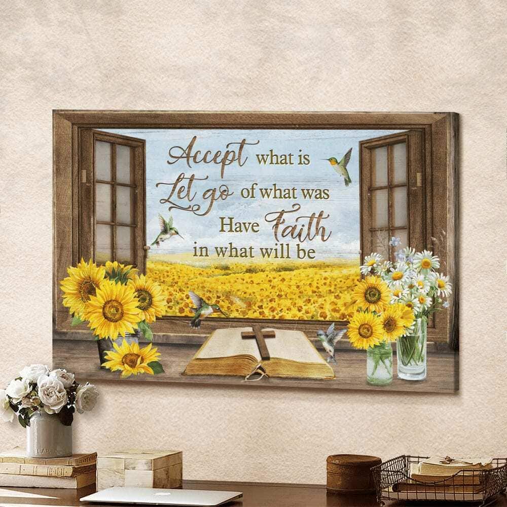Christian Canvas Wall Art Accept What Is Let Go Of What Was Christian Canvas Wall Art Accept What Is Let Go Of What Was
