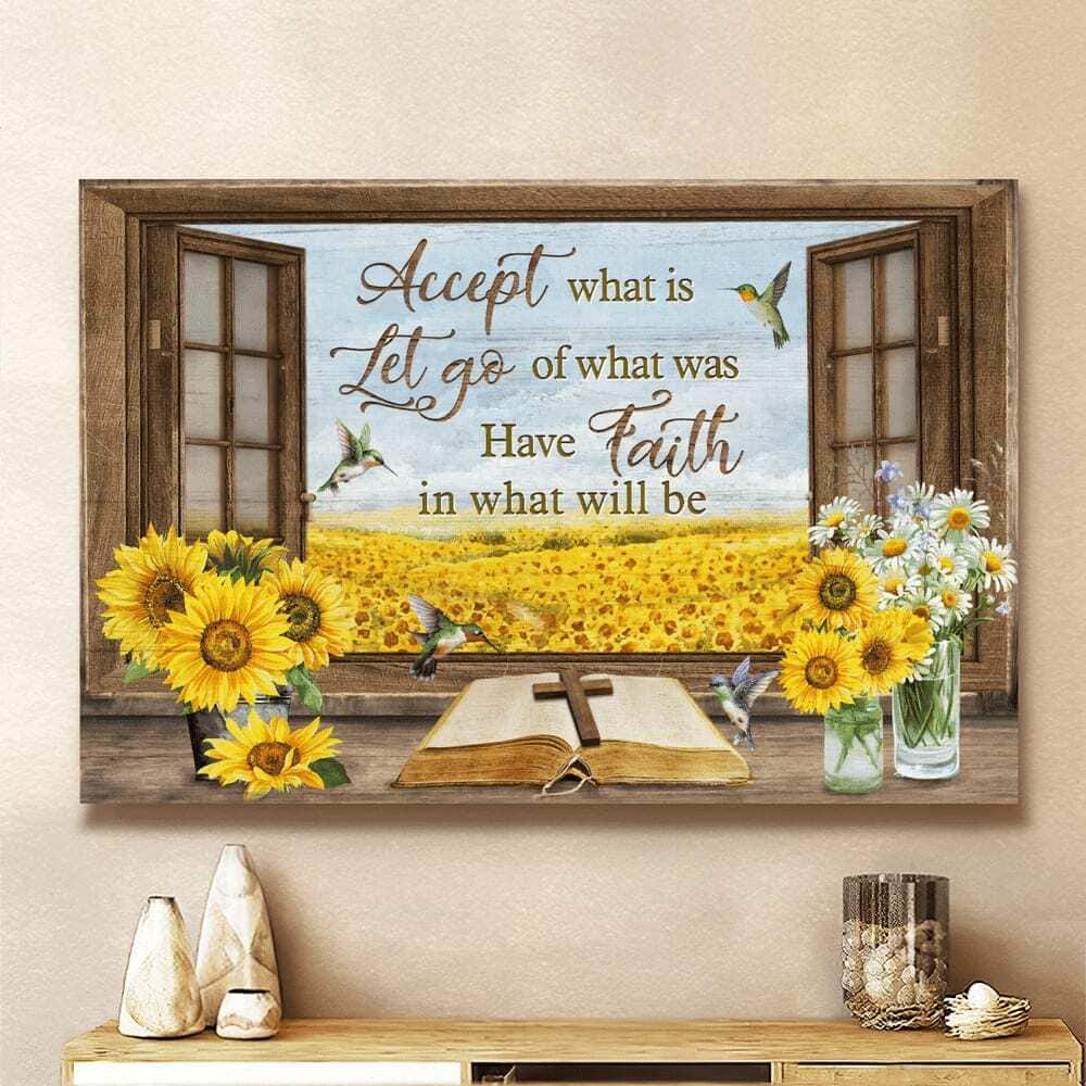 Christian Canvas Wall Art Accept What Is Let Go Of What Was Christian Canvas Wall Art Accept What Is Let Go Of What Was