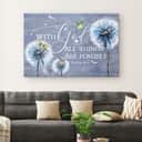 Christian Canvas Wall Art Matthew 19:26 With God All Things Are Possible Christian Canvas Wall Art Matthew 19:26 With God All Things Are Possible