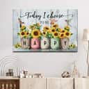 Christian Canvas Wall Art Today I Choose To Be Happy