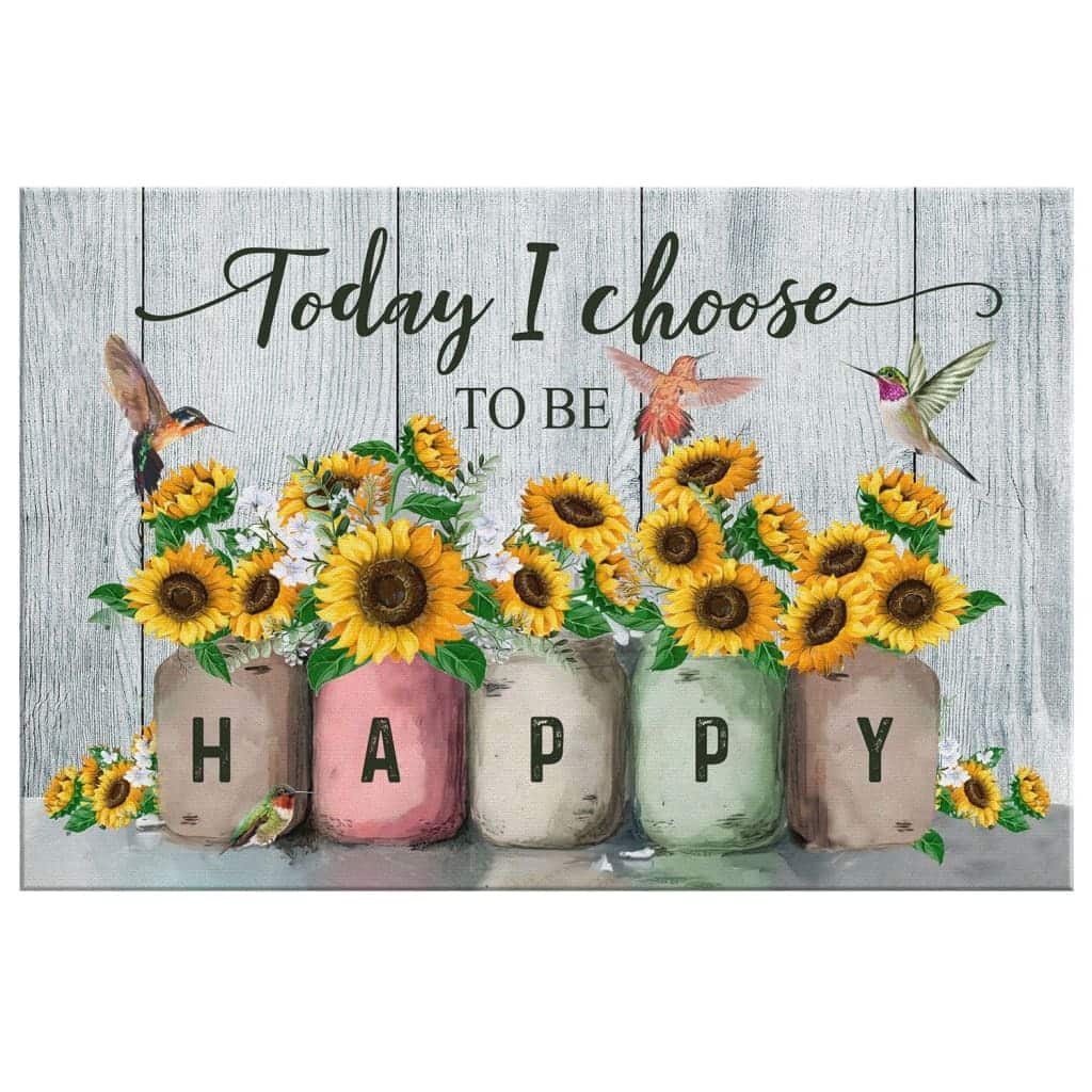 Christian Canvas Wall Art Today I Choose To Be Happy Christian Canvas Wall Art Today I Choose To Be Happy