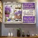 Christian Canvas Wall Art Way Maker Miracle Worker Lavender