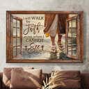 Christian Jesus Canvas Wall Art I Will Walk By My Faith Christian Jesus Canvas Wall Art I Will Walk By My Faith