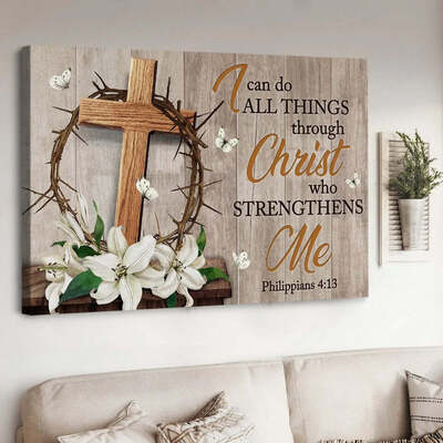 Christian Canvas Wall Art I Can Do All Things