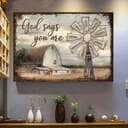 Christian God Says You Are Canvas Wall Art Windmill Farm Christian God Says You Are Canvas Wall Art Windmill Farm