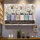 Christian God Says You Are Canvas Wall Art White Daisy Colorful Hummingbird