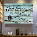 Jesus Christian Canvas Wall Art God Knew My Heart Needed You Jesus Christian Canvas Wall Art God Knew My Heart Needed You