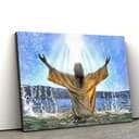 Christian Jesus Christ Baptism Canvas Wall Art Christian Jesus Christ Baptism Canvas Wall Art