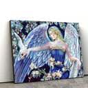 Christian Angel Of Spring Canvas Wall Art Christian Angel Of Spring Canvas Wall Art
