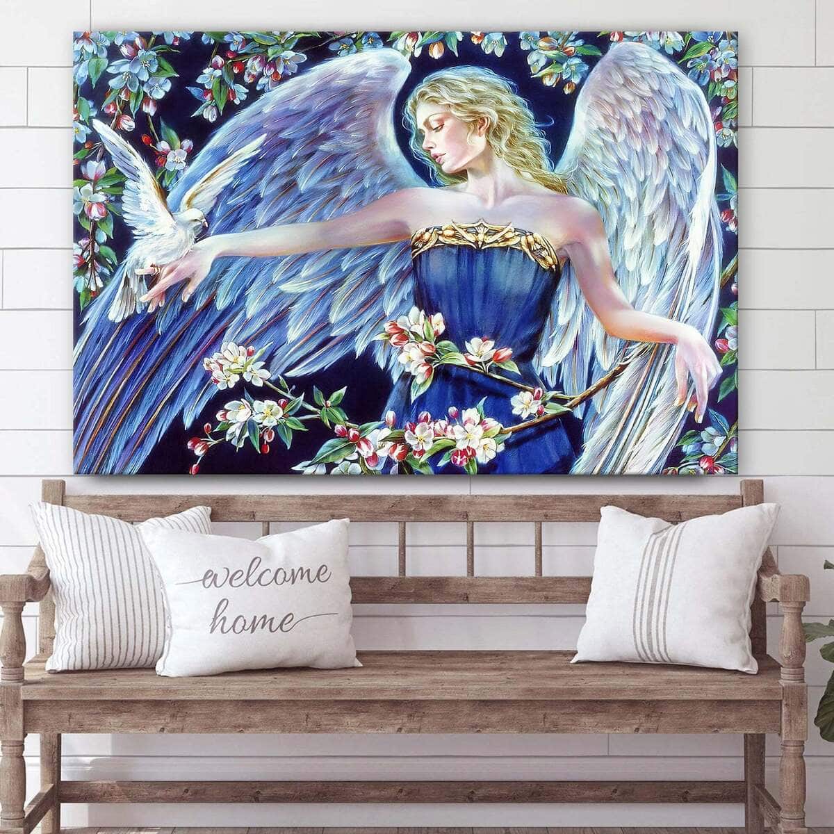 Christian Angel Of Spring Canvas Wall Art Christian Angel Of Spring Canvas Wall Art