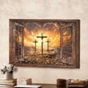 Christian Canvas Wall Art Window Sunset Path To Heaven Jesus Christian Canvas Wall Art Window Sunset Path To Heaven Jesus