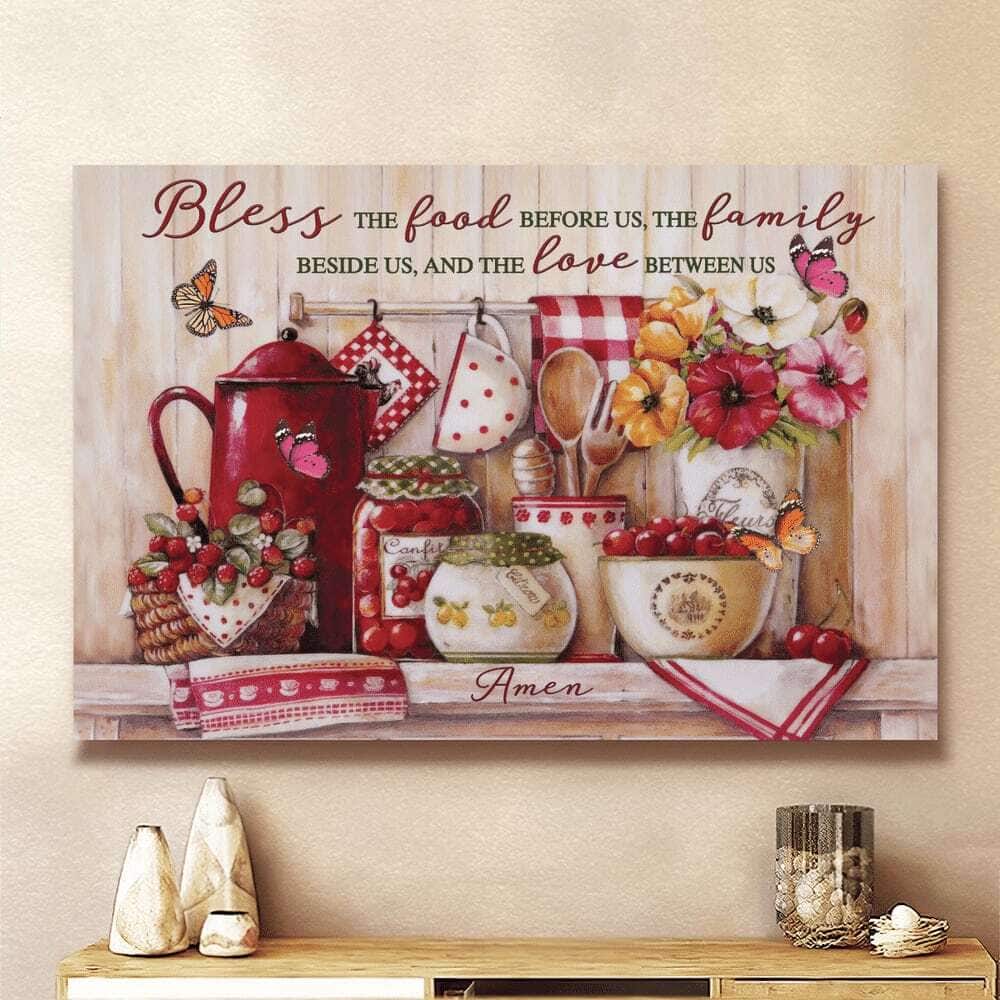 Jesus Christian Canvas Wall Art Bless The Food Before Us Jesus Christian Canvas Wall Art Bless The Food Before Us