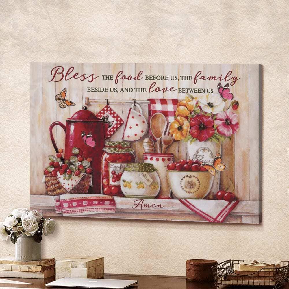 Jesus Christian Canvas Wall Art Bless The Food Before Us Jesus Christian Canvas Wall Art Bless The Food Before Us