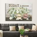 Christian Canvas Wall Art Today I Choose Faith Over Fear
