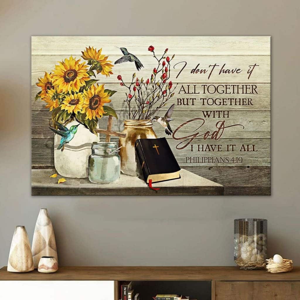 Christian Canvas Wall Art I Don't Have It All Together