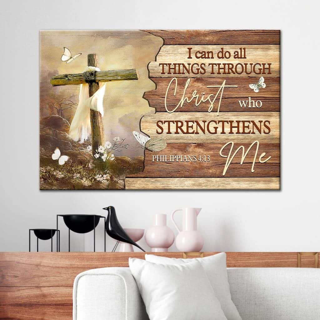 Christian Canvas Wall Art I Can Do All Things Through Christ Christian Canvas Wall Art I Can Do All Things Through Christ