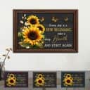 Christian Canvas Wall Art Butterfly Sunflower Every Day Is A New Beginning Christian Canvas Wall Art Butterfly Sunflower Every Day Is A New Beginning