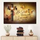 Psalm 46:10 Be Still And Know That I Am With You Canvas Wall Art Butterfly