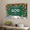 Christian Christmas Glory To God In The Highest Luke 214 Canvas Canvas Wall Art