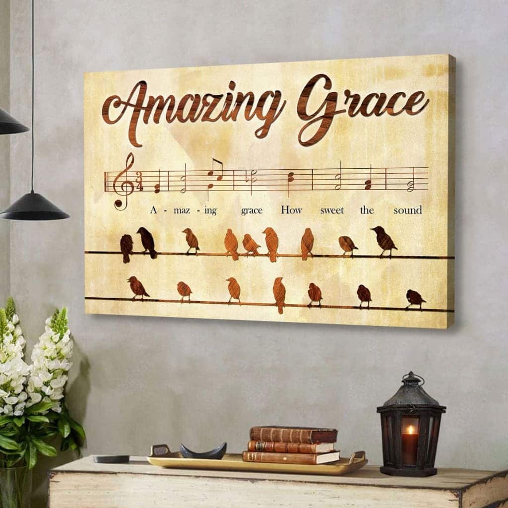 Christian Canvas Wall Art How Sweet The Sound Amazing Grace Christian Canvas Wall Art How Sweet The Sound Amazing Grace