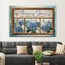 Christian Canvas Wall Art Hummingbird Hydrangea Amazing Grace How Sweet The Sound