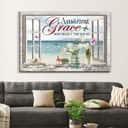Christian Canvas Wall Art Beach Amazing Grace How Sweet The Sound Christian Canvas Wall Art Beach Amazing Grace How Sweet The Sound