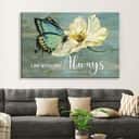 Christian Canvas Wall Art I Am With You Always Matthew 28:20