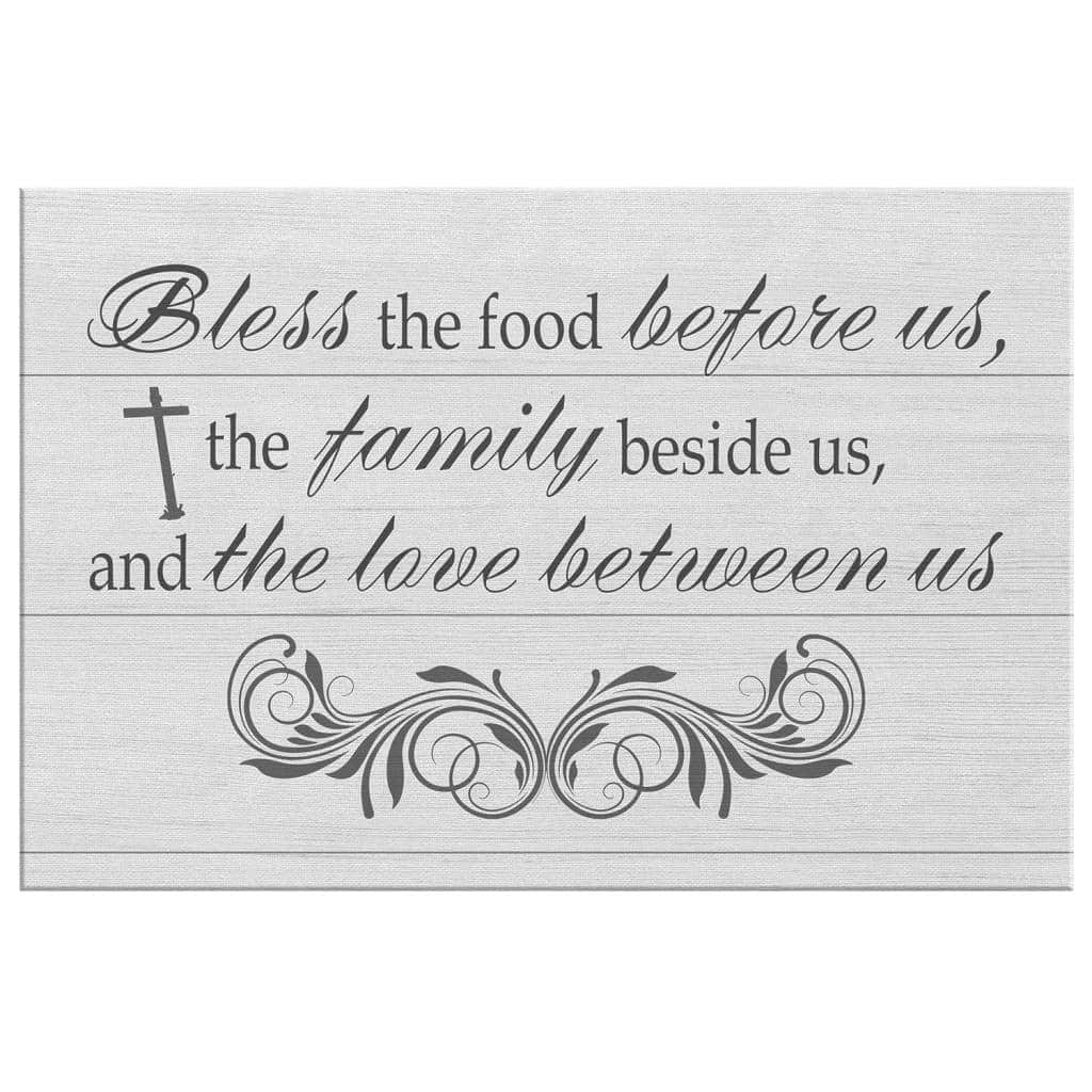 Christian Canvas Wall Art Bless The Family Beside Us Christian Canvas Wall Art Bless The Family Beside Us